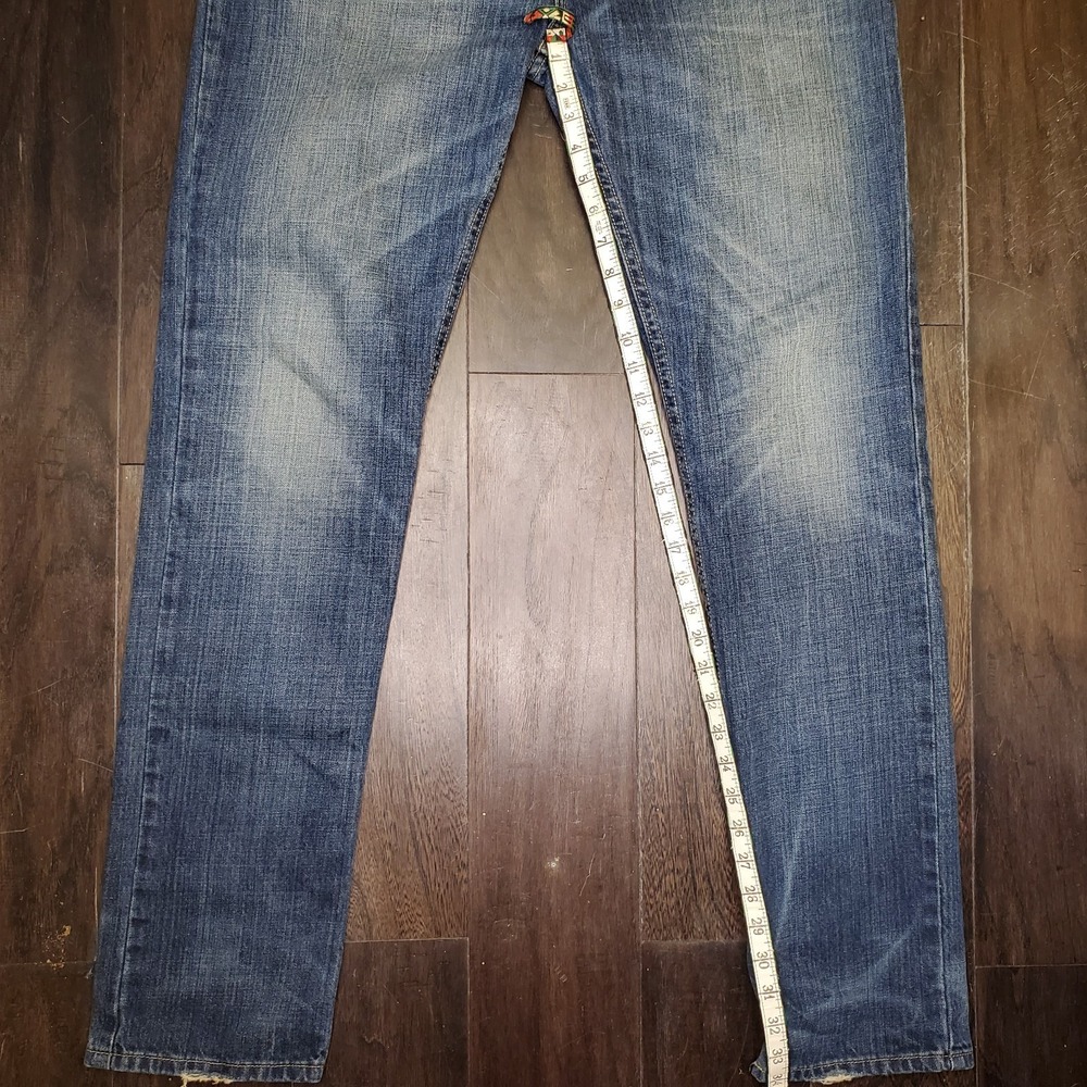 Roebuck & Co Premium Vintage Straight Jeans Mens Blue Denim 34x34 Grunge Retro